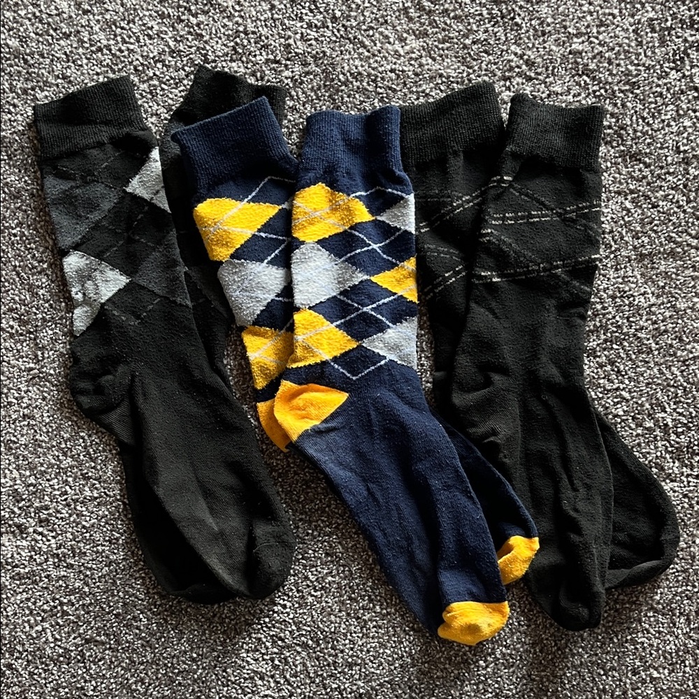 Argyle Men's Socks Set